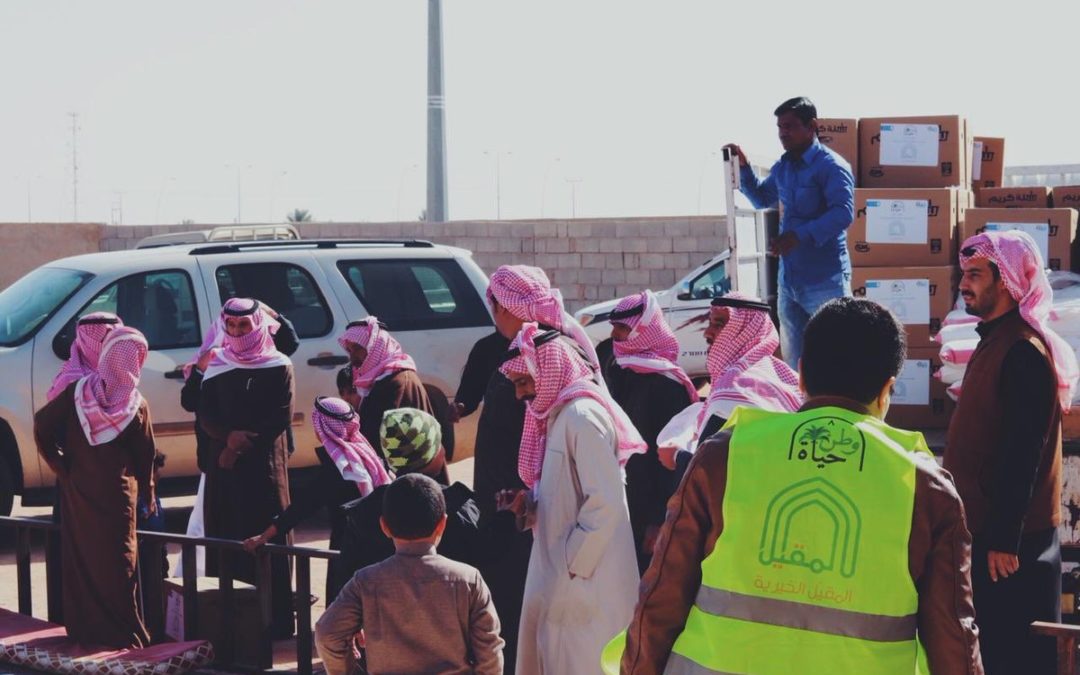 توزيع كسوة الشتاء في منطقة القصيم بالتعاون مع فريق حياة التطوعي